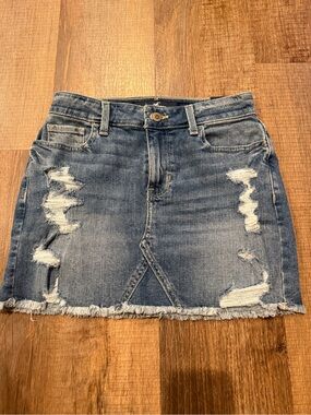 Hollister denim skirt